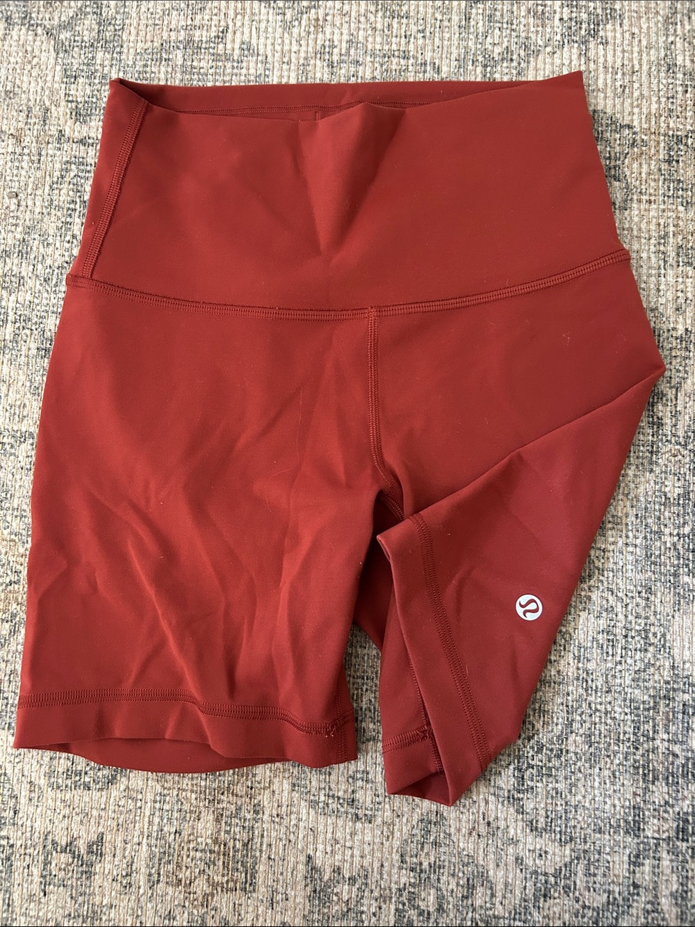 lululemon athletica High-Rise Bike Shorts in Rust Red